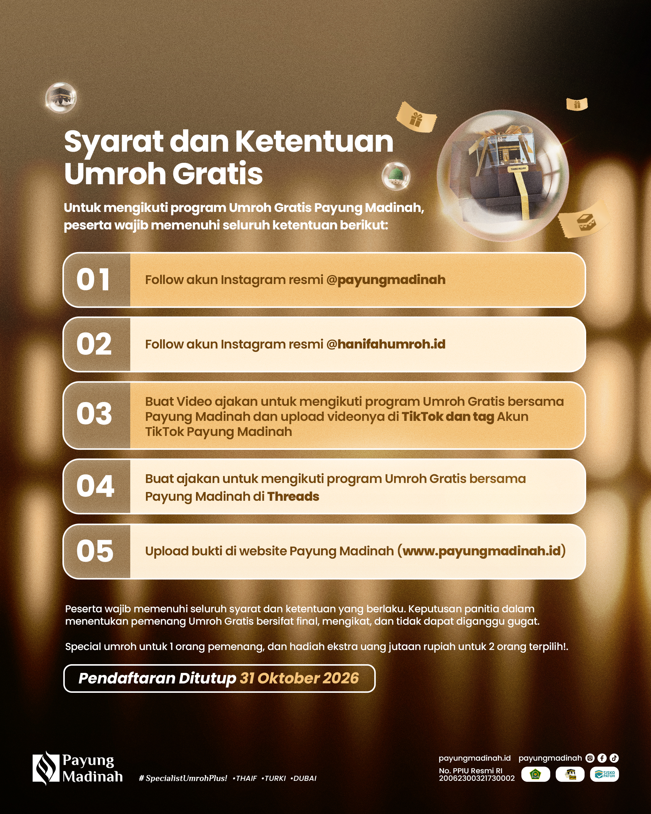 Poster Umroh Gratis Batch 4 Payung Madinah (2)