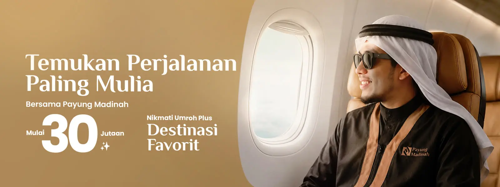 Temukan perjalanan paling mulia bersama Payung Madinah, mulai 30 jutaan